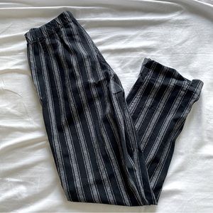 black brandy melville striped pants